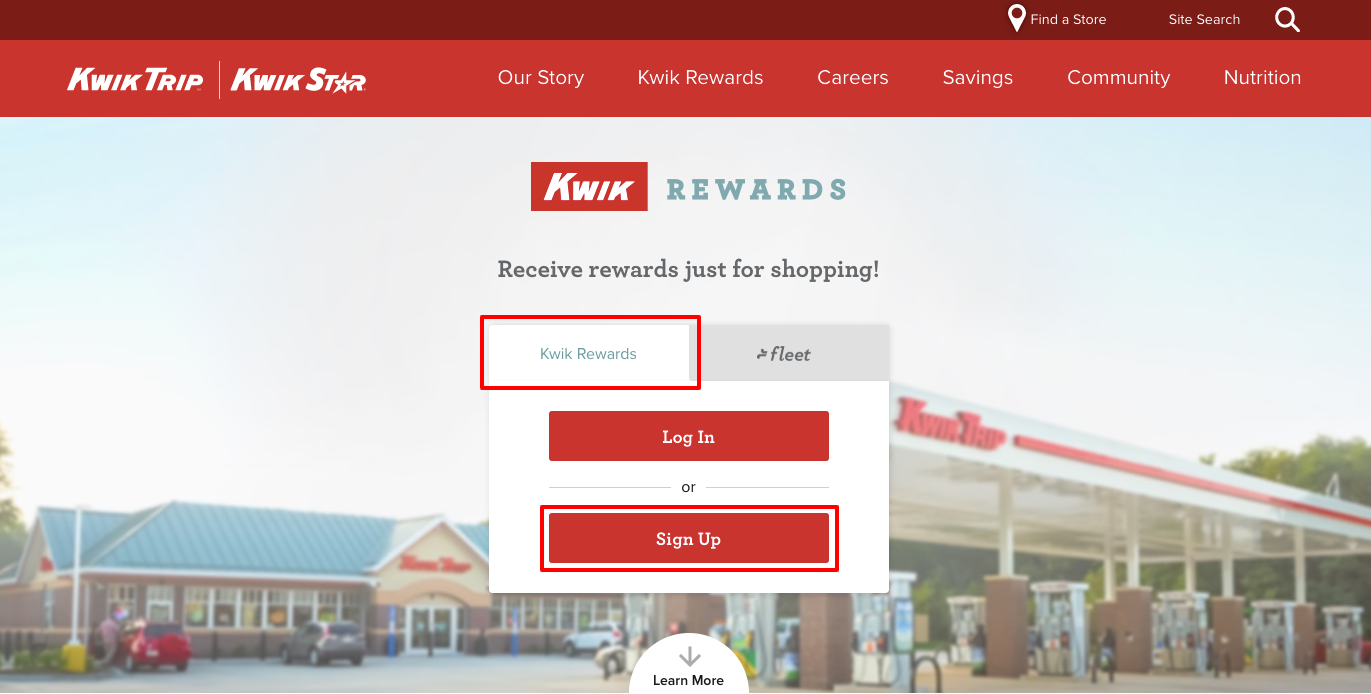 kwik rewards registration